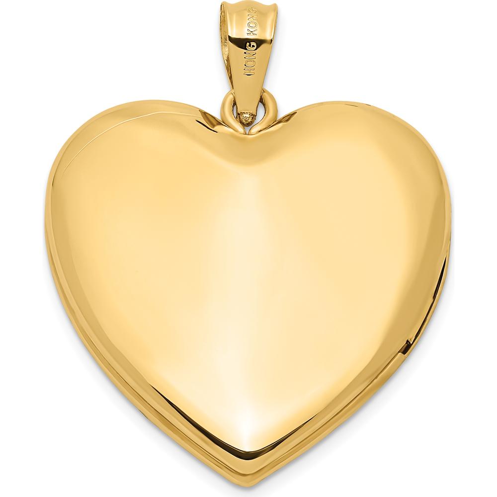 14K Yellow Gold Diamond Star Ash Holder Locket - 0.01 Carat Diamond Weight by Monteluci Fine Jewelry
