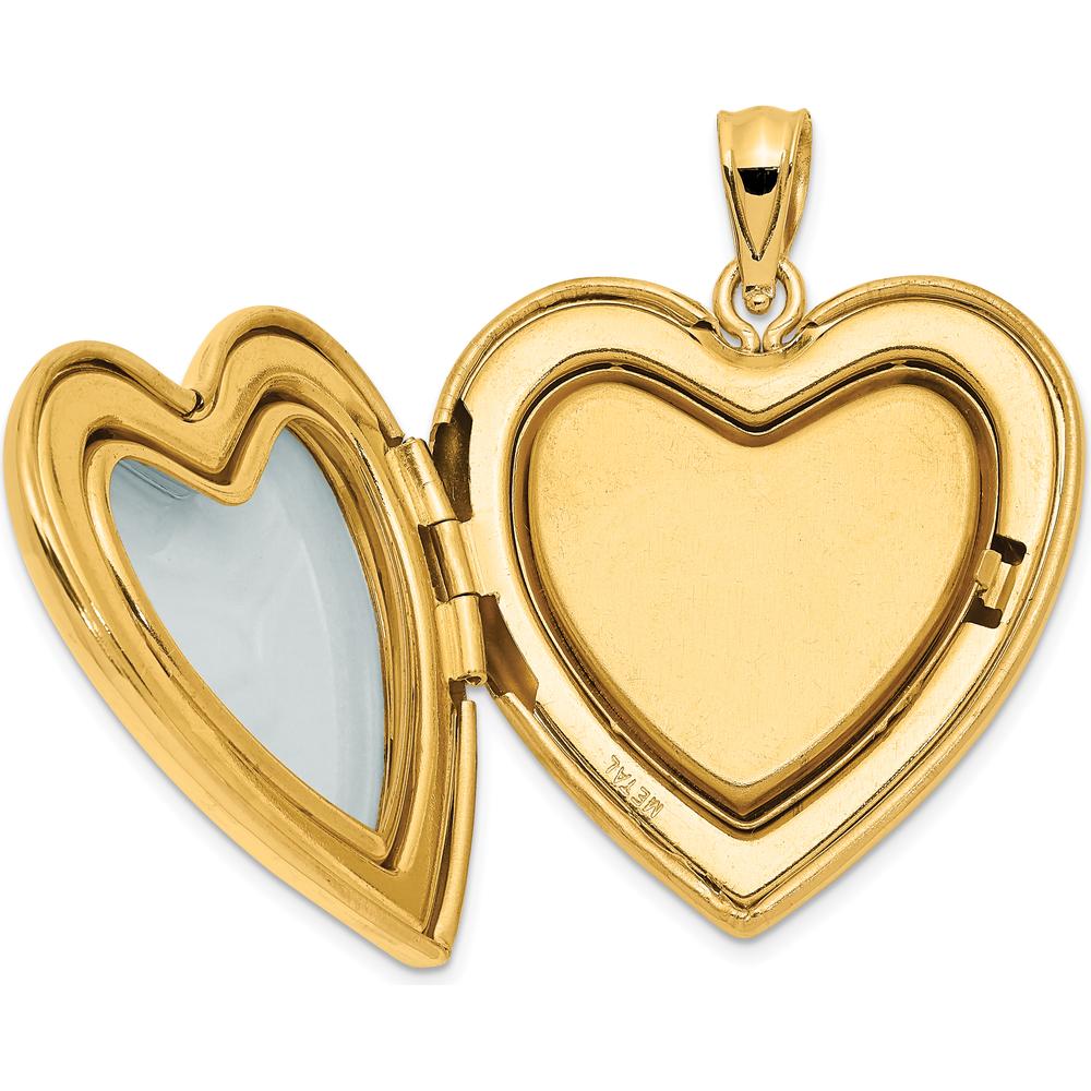 14K Yellow Gold Diamond Star Ash Holder Locket - 0.01 Carat Diamond Weight by Monteluci Fine Jewelry