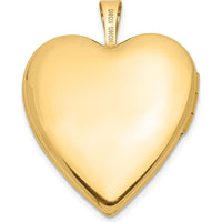 14K Yellow Gold Diamond Star Heart Locket - 0.01 Carat Diamond Weight by Monteluci Fine Jewelry