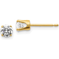 14K Yellow Gold Diamond Stud Earrings - 0.50 Carat Total Diamond Weight by 0