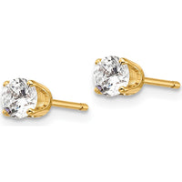 14K Yellow Gold Diamond Stud Earrings - 0.50 Carat Total Diamond Weight by 0
