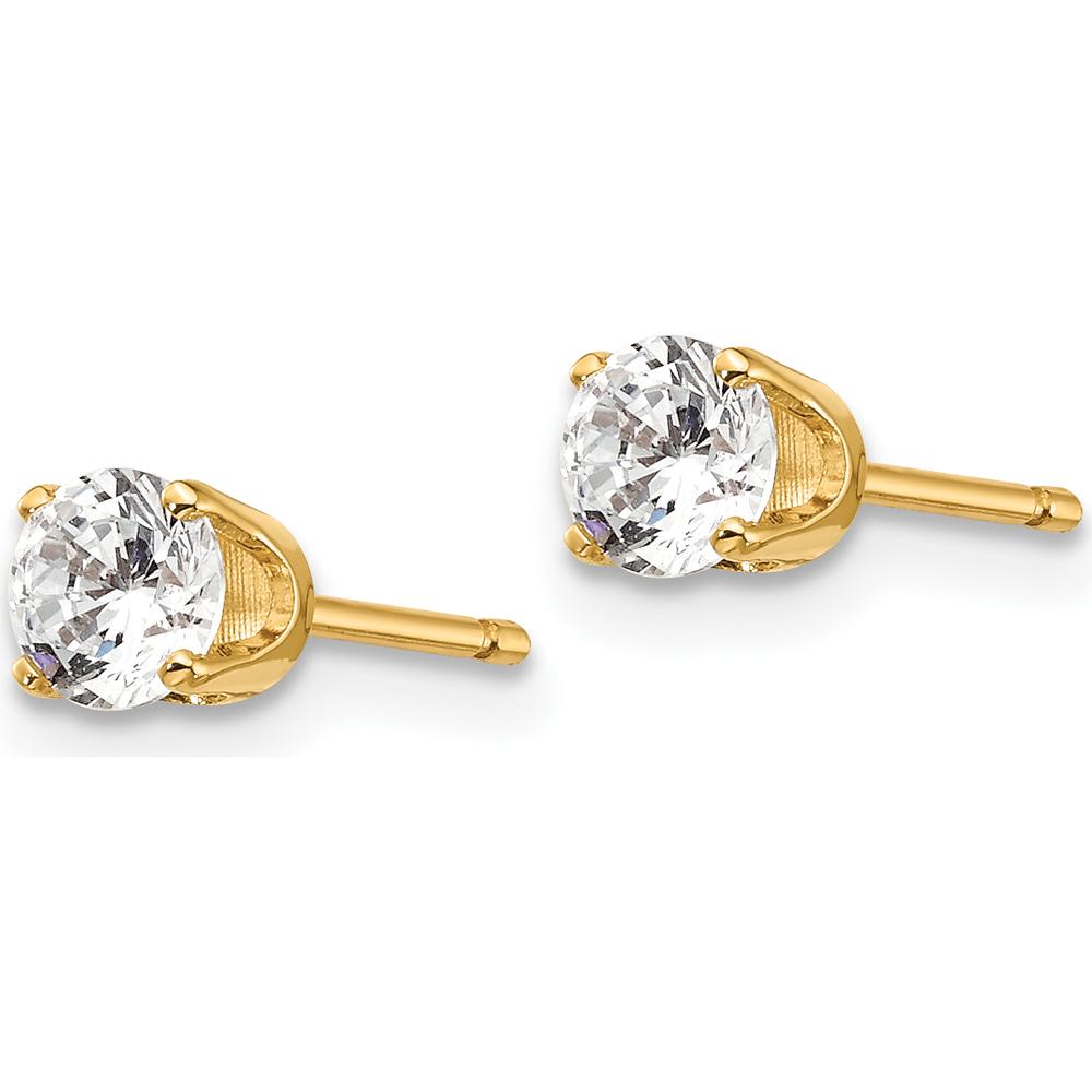 14K Yellow Gold Diamond Stud Earrings - 0.50 Carat Total Diamond Weight by 0