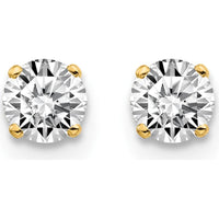 14K Yellow Gold Diamond Stud Earrings - 0.50 Carat Total Diamond Weight by 0