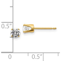 14K Yellow Gold Diamond Stud Earrings - 0.50 Carat Total Diamond Weight by 0