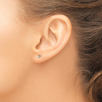 14K Yellow Gold Diamond Stud Earrings with 0.10 Carat Total Diamond Weight - VS2/SI1 G-I Clarity by 0