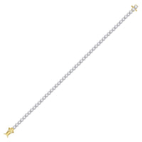 14K Yellow Gold Diamond Tennis Bracelet - 2 Carat Total Diamond Weight