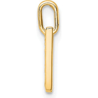 14K Yellow Gold Diamond "W" Initial Pendant Necklace with Sparkling Diamonds by Oro Pregiato