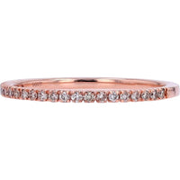 14K Yellow Gold Diamond Wedding Band with 0.16 Carat Total Diamond Weight