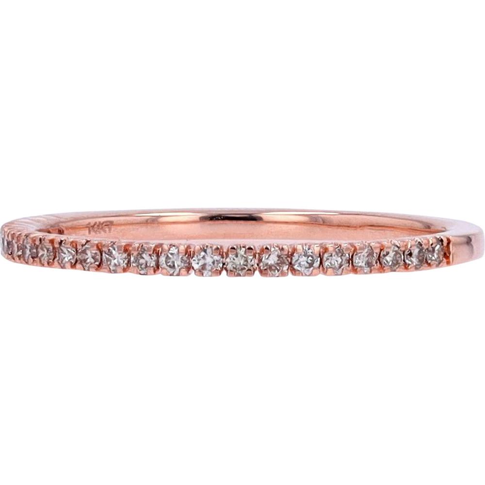 14K Yellow Gold Diamond Wedding Band with 0.16 Carat Total Diamond Weight