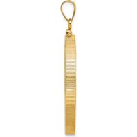 14K Yellow Gold Distinguished Coin Bezel Pendant - Holds 1 oz. Panda Coin by Numis Coin Jewelry