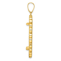 14K Yellow Gold Distinguished Coin Bezel Pendant with Diamond-Cut Finish - 27mm by Numis Coin Jewelry