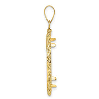 14K Yellow Gold Distinguished Coin Jewelry Diamond-Cut Rope Pendant - 27mm Coin Bezel (Coin Sold Separately) by Numis Coin Jewelry