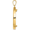 14K Yellow Gold Distinguished Coin Jewelry Pendant with Prong Coin Bezel for 1 oz. American Eagle Coin by Numis Coin Jewelry