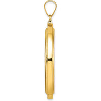 14K Yellow Gold Distinguished Coin Pendant with Beaded Detail - Holds 1 oz. American Eagle Coin by Numis Coin Jewelry
