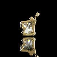 14K Yellow Gold Dog Shape Pendant with Bezel Set 2.27 Carat Lab Grown Diamond - E-F Color VS1 Clarity - Covaloro Fine Jewelry