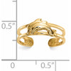 14K Yellow Gold Dolphin Toe Ring - Elegant Ocean-Inspired Design by 0