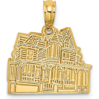 14K Yellow Gold Dr. Henry Hunt Victorian House Charm - Cape May NJ Inspired Design by Oro Pregiato