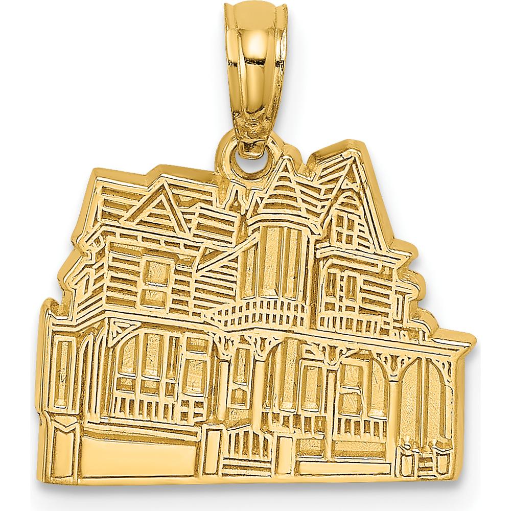 14K Yellow Gold Dr. Henry Hunt Victorian House Charm - Cape May NJ Inspired Design by Oro Pregiato