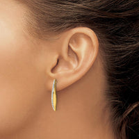 14K Yellow Gold Drop Earrings with 30 Round Natural Diamonds - 0.36 Carat Total Diamond Weight by Monteluci Fine Jewelry