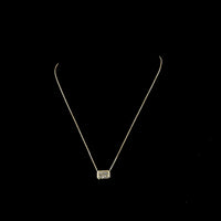 14K Yellow Gold East-West Bezel Set Radiant Cut Lab Diamond Solitaire Pendant - 2.09 Carat Total Diamond Weight - Covaloro Fine Jewelry