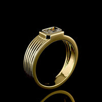 14K Yellow Gold East-West Bezel Set Radiant Cut Solitaire Ring - 1.02 Carat D VS1 Lab Diamond - Covaloro Fine Jewelry