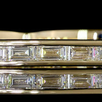 14K Yellow Gold East-West Channel Set Baguette Lab Diamond Eternity Band - 0.88 Carat Total Weight - Covaloro Fine Jewelry