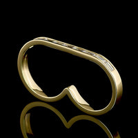 14K Yellow Gold East-West Channel Set Baguette Lab Diamond Eternity Band - 0.88 Carat Total Weight - Covaloro Fine Jewelry