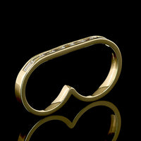 14K Yellow Gold East-West Channel Set Baguette Lab Diamond Eternity Band - 0.88 Carat Total Weight - Covaloro Fine Jewelry