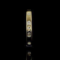 14K Yellow Gold East-West Emerald Cut Lab Diamond Eternity Band - 0.48 Total Carat Weight - Covaloro Fine Jewelry
