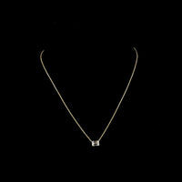14K Yellow Gold East-West Emerald Cut Lab Diamond Pendant - 1.05 Carat Total Diamond Weight - Covaloro Fine Jewelry