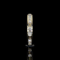 14K Yellow Gold East-West Eternity Band with Channel Set Baguette Lab Diamonds - 1.81 Carats Total Diamond Weight - Covaloro Fine Jewelry