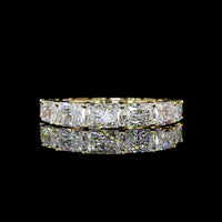 14K Yellow Gold East-West Eternity Band with Radiant Cut Lab Diamonds - 3.33 Carat Total Weight - Covaloro Fine Jewelry