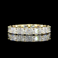 14K Yellow Gold East-West Eternity Band with U-Prong Set Radiant Cut Lab Diamonds - 3.28 Carat Total Weight - Covaloro Fine Jewelry