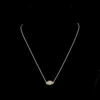 14K Yellow Gold East-West Marquise Bezel Solitaire Pendant - 1.54 Carats Lab Diamond E-F VVS2 IGI Certified - Covaloro Fine Jewelry