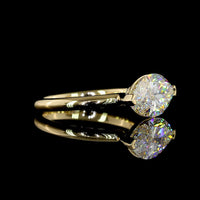 14K Yellow Gold East-West Marquise Cut Lab Diamond Solitaire Ring - 3.03 Carat E-F VS1 IGI Certified - Covaloro Fine Jewelry