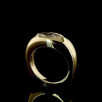 14K Yellow Gold East-West Marquise Cut Solitaire Ring with Flush Set Lab Diamond - 1.67 Carats Total Diamond Weight - Covaloro Fine Jewelry