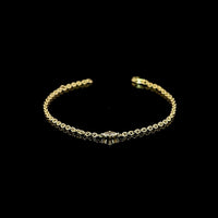 14K Yellow Gold East-West Marquise Lab Diamond Station Bracelet - 0.24 Carat Total Diamond Weight - Covaloro Fine Jewelry