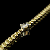 14K Yellow Gold East-West Marquise Lab Diamond Station Bracelet - 0.24 Carat Total Diamond Weight - Covaloro Fine Jewelry