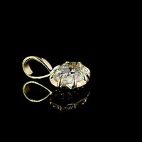 14K Yellow Gold East-West Oval Cut Pendant with 1.56 Carat D VS1 Lab Grown Diamond - GIA Certified Solitaire Necklace - Covaloro Fine Jewelry