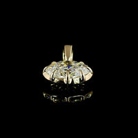 14K Yellow Gold East-West Oval Cut Pendant with 1.56 Carat D VS1 Lab Grown Diamond - GIA Certified Solitaire Necklace - Covaloro Fine Jewelry