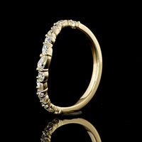 14K Yellow Gold East-West Pear Shape Lab Diamond Solitaire Ring - 1.57 Carat Total Weight, E VVS2, GIA Certified - Covaloro Fine Jewelry