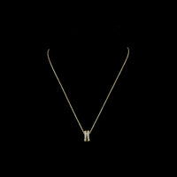 14K Yellow Gold East-West Pendant with Baguette and Round Lab-Grown Diamonds - 1.25 Carat Total Weight, E-F VS1 - Covaloro Fine Jewelry