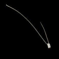 14K Yellow Gold East-West Solitaire Pendant with 11.11 Carat Emerald Cut Lab Diamond - IGI Certified E-F VVS2 - Covaloro Fine Jewelry