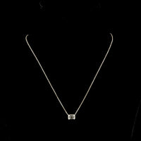 14K Yellow Gold East-West Solitaire Pendant with Bezel Set Radiant Cut Lab Diamond - 1.04 Carat E-F VVS2 IGI Certified - Covaloro Fine Jewelry