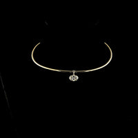 14K Yellow Gold East-West Solitaire Pendant with Oval Cut Lab Diamond - 2.50 Carat Total Diamond Weight - Covaloro Fine Jewelry