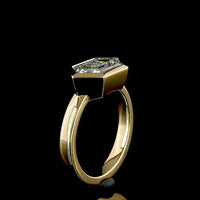 14K Yellow Gold East-West Step Marquise Cut Lab Diamond Solitaire Ring - 3.17 Carat D VVS2 IGI Certified - Covaloro Fine Jewelry