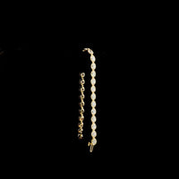 14K Yellow Gold East-West Tennis Bracelet with 28 Oval Cut Lab Diamonds - 7.65 Carats Total Diamond Weight, E-F Color VS1 Clarity, Bezel-Prong Setting - Covaloro Fine Jewelry