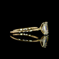 14K Yellow Gold Emerald Cut Solitaire Ring with 1.56 Carat Lab Grown Diamond - IGI Certified E-F VVS2 - Covaloro Fine Jewelry