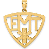 14K Yellow Gold EMT Emergency Medical Technician Charm - 22.3mm Length by Oro Pregiato