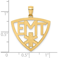 14K Yellow Gold EMT Emergency Medical Technician Charm - 22.3mm Length by Oro Pregiato
